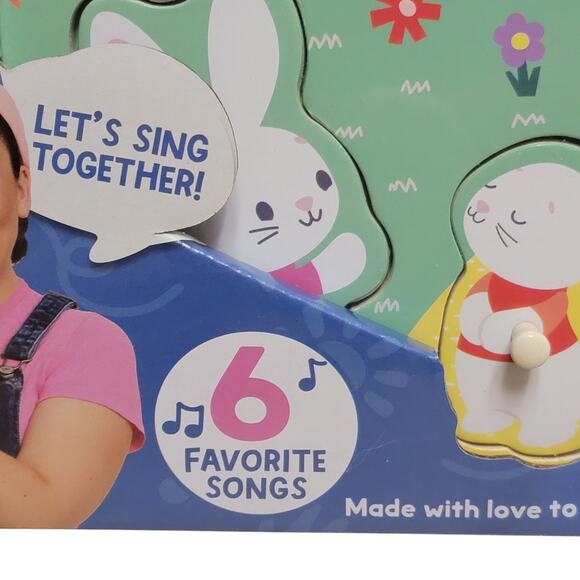 Ms Rachel Wooden Song Puzzle Melissa & Doug 2+ Educational Musical Motor Skills - Picture 3 of 7